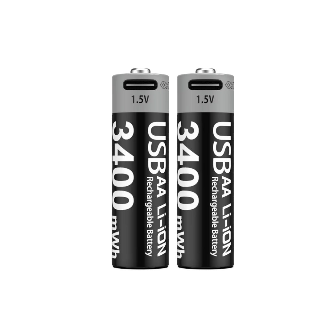 AA Rechargeable Li-ion Battery 1.5V 3400mWh-4PCS/SET