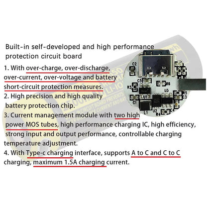 18650 Rechargeable Li-ion Battery 3.7V 2500mWh-8PCS/SET