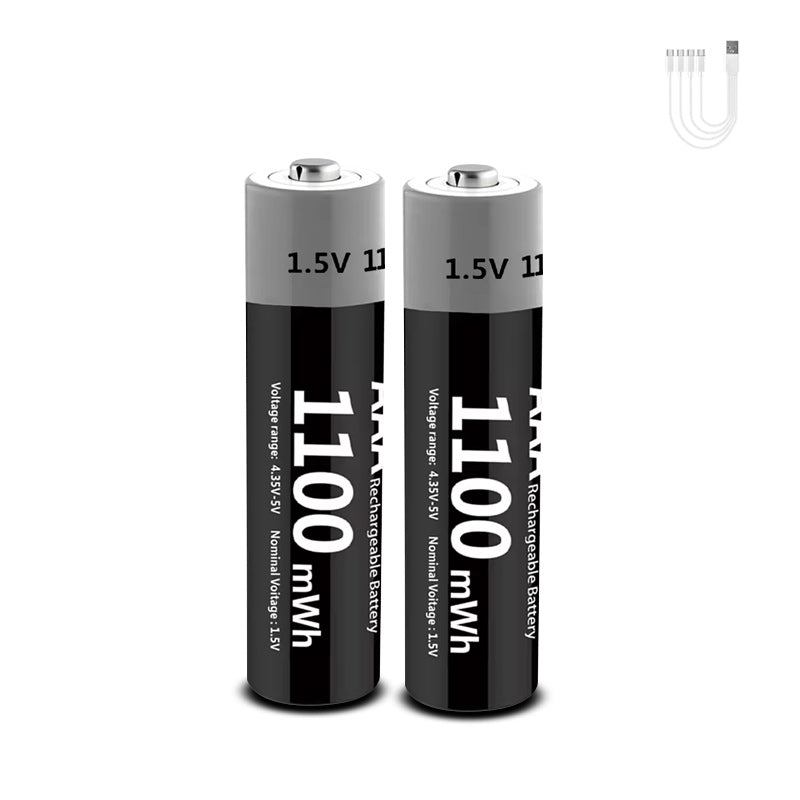 AA Rechargeable Li-ion Battery 1.5V 1100mWh-10PCS/SET