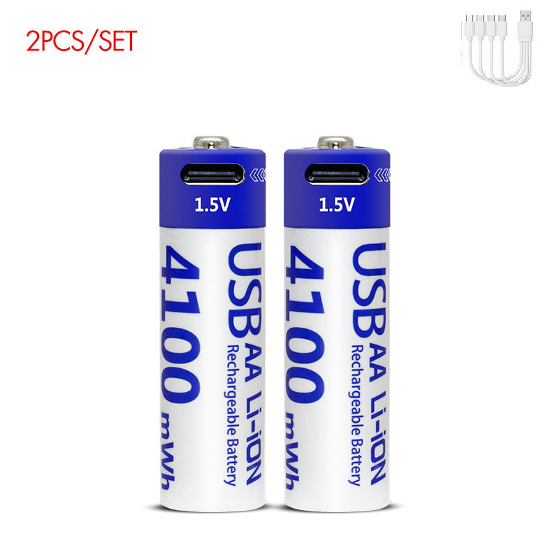AA Rechargeable Li-ion Battery 1.5V 4100mWh-10PCS/SET