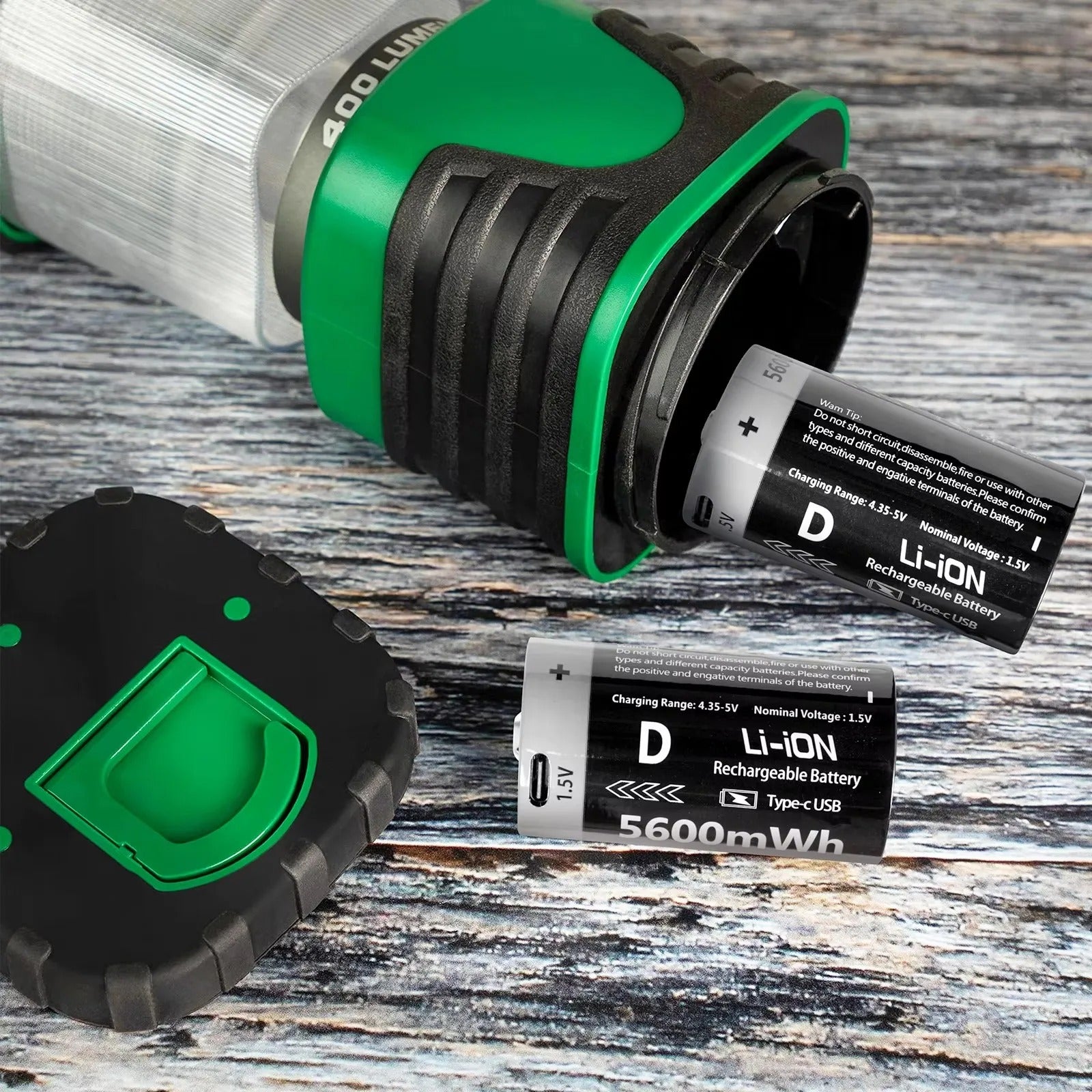 D-Cell Rechargeable Li-ion Battery 1.5V 5600mWh-8PCS/SET