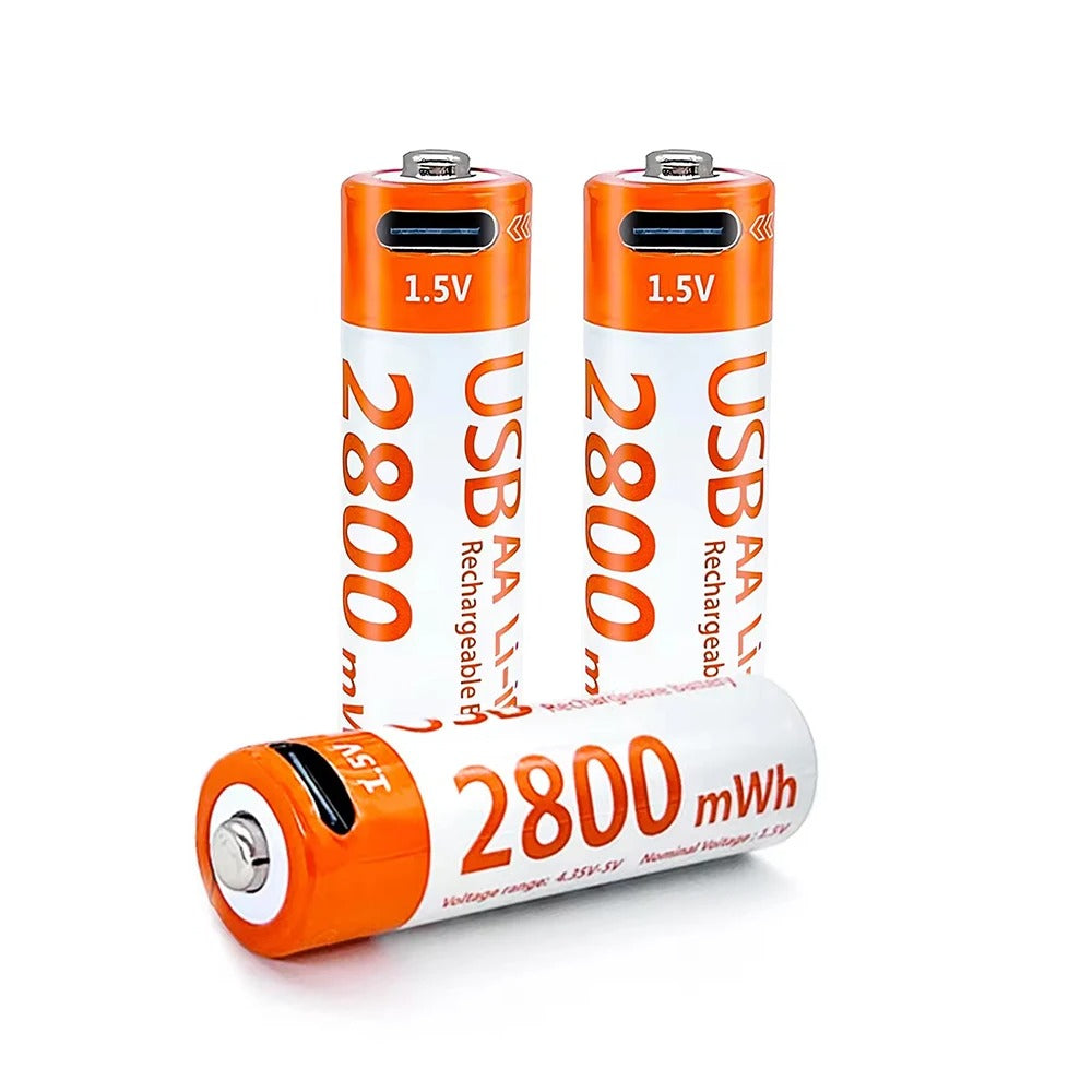 AA Rechargeable Li-ion Battery 1.5V 2800mWh-10PCS/SET