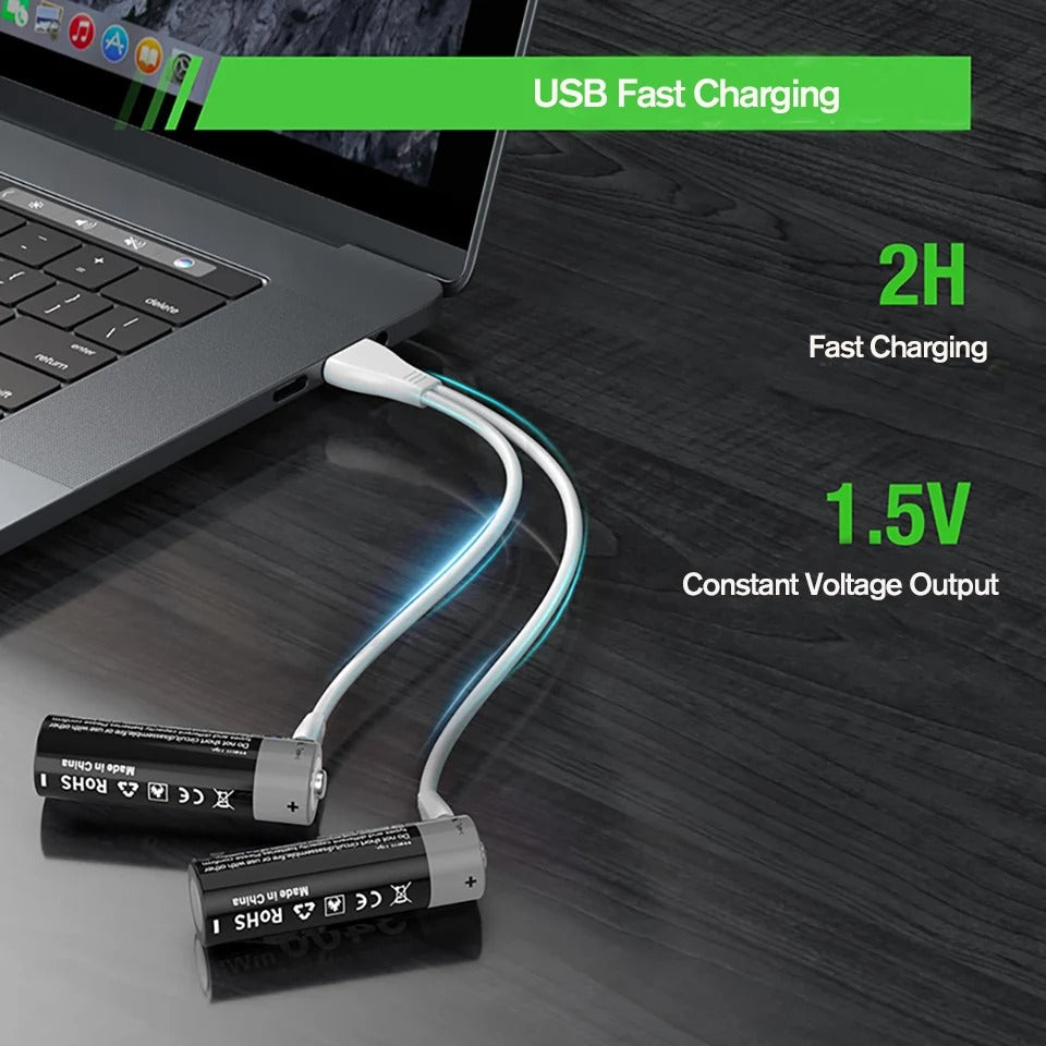 AA Rechargeable Li-ion Battery 1.5V 3400mWh-4PCS/SET